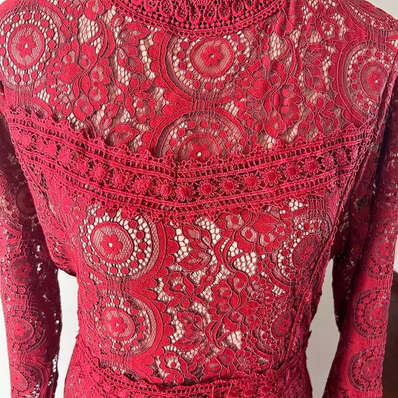EUC: Polagram midi brick red lace - Picture 5 of 8